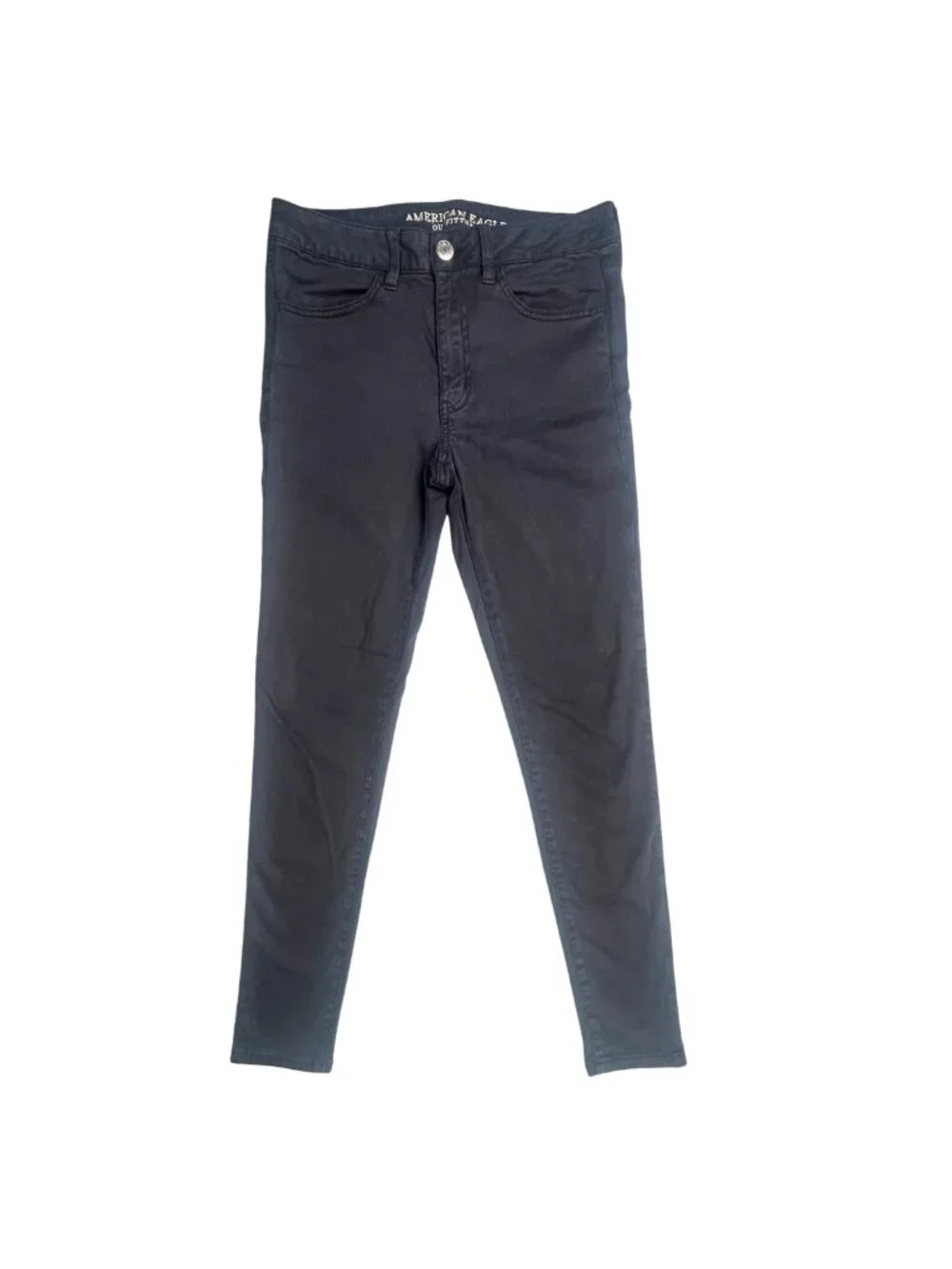 American Eagle Super Super Stretch X Hi-Rise Jegging Black Gray Size 6 Regular